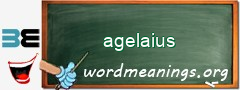 WordMeaning blackboard for agelaius